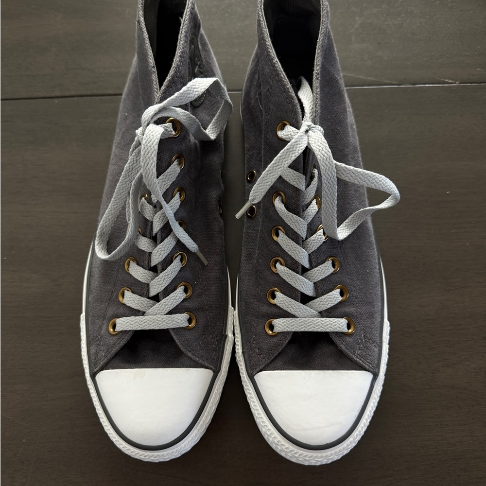 Converse All Star Gray Denim Semi High-Top Sneakers M10/W12 Size
